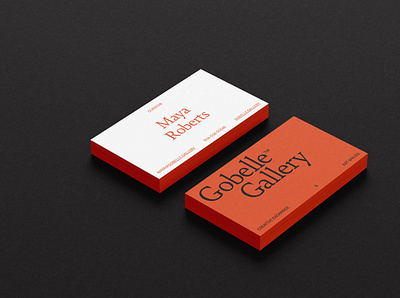 Art Gallery Business Card Design business card clean colors concept design elegant graphic design layout minimalistic typography