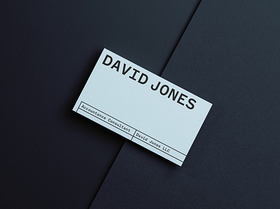 Accountant Business Card Design business card clean concept design graphic design layout minimalistic typography