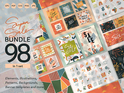 Super sale - BUNDLE 98 in 1 set elements and abstracts