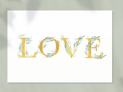 LOVE - Typography art