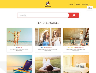 Guidebug Website design web