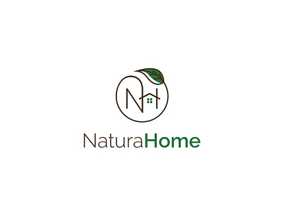 NaturaHome Logo design illustration
