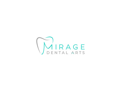 Mirage Dental Arts branding illustration logo