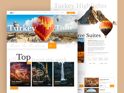 TOURS design travel ui design uidesign uiux web