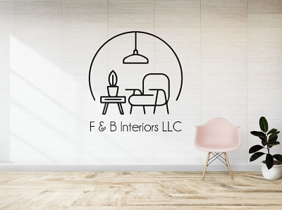 Interior Design Logo art branding design fiverr flat interior design logo minimal modern logo typography vector