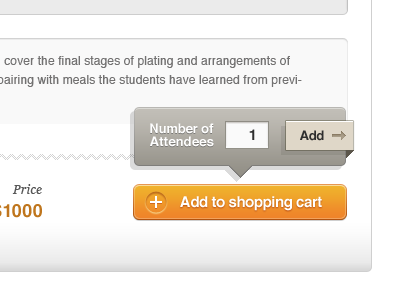 Add to shopping cart 02 design interface orange ux website