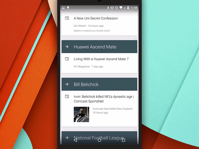 Google Now Transition android design google google now material materialdesign motion