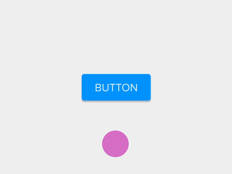 Purple dot moves over area to a blue rectangular button 