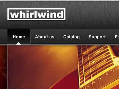 whirlwind black interface website