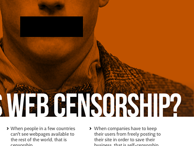 Web Censorship Flyer flyer sopa