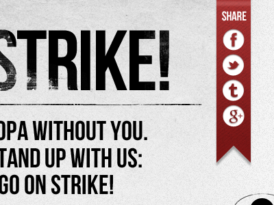 STRIKE! share sopa strike