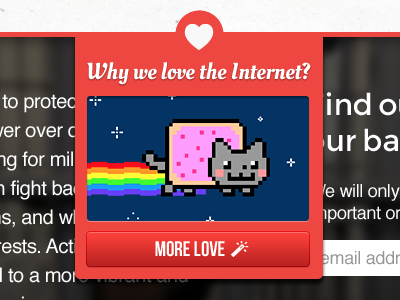 Why we love the Internet! button fftf love