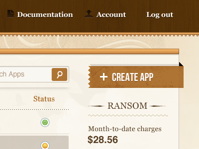 SIO create app / Status added sio create app brown status