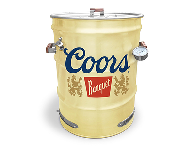 Coors Banquet Barrel Smoker beer comp coors rodeo barrel smoker