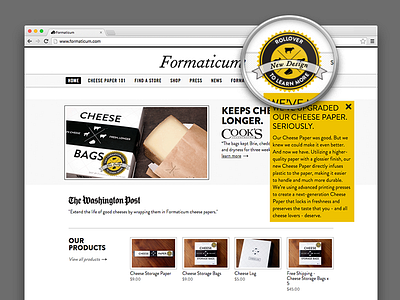 Formaticum Cheese Paper Rollover For More Info lockup more info nav bar rollover