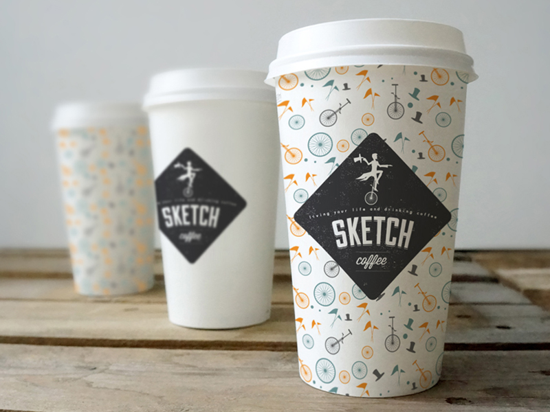 Download Coffee cup branding mockup by Amris on Dribbble