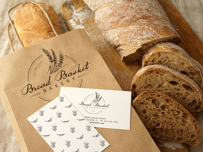 Bakery Mockup artisanal bakery logo bakery mockup branding mockup bread business cards identity mockup paper bag pastries