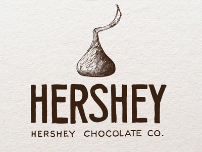 Hershey logo winning design logo handdrawn logo hershey chocolate logo won contest