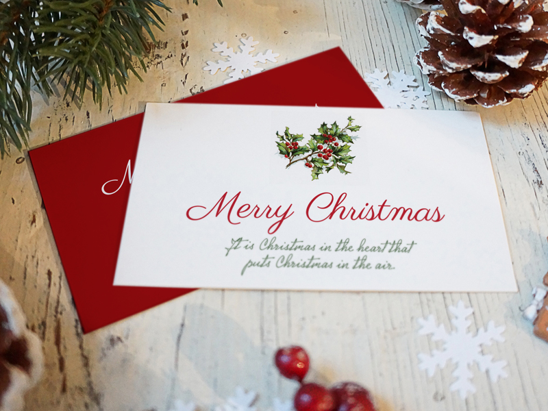 Download Christmas Card Mockup by Amris on Dribbble