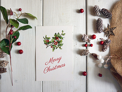 Download Christmas card Mockups by Amris on Dribbble
