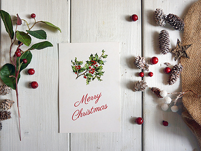 Download Christmas Card Mockup Designs Themes Templates And Downloadable Graphic Elements On Dribbble PSD Mockup Templates