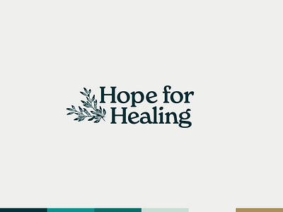 Hope For Healing | Christian Life Counseling Logo brand branding christian counseling design graphic design illustration logo minimal logo vector