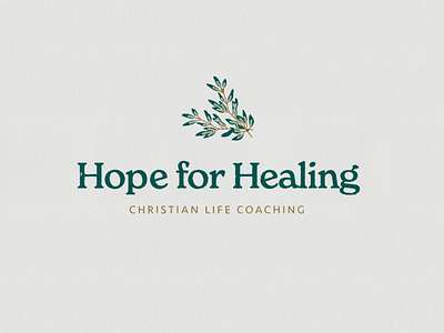 Hope For Healing Logo brand design branding christian church design illustration logo mockup print vector