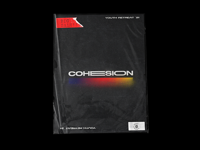 Cohesion branding christian church design grunge illustration logo mockup photoshop poster print texture