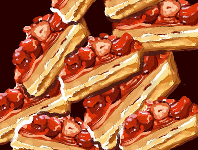 Tasty cake cakery food food and drink food illustration illustration procreate procreate art procreateapp sweet sweetness sweets