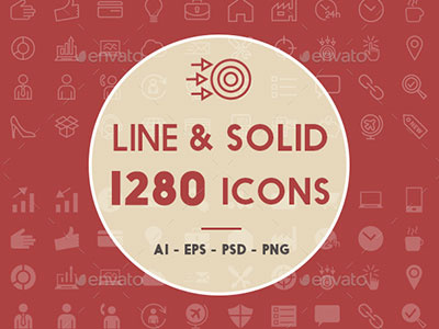 1280 Line and Solid Icons android icons business icon set flat icons ios icon line icon bundle line icons set minimal line icons solid and line icons solid icons stroke icons thin line icons ui
