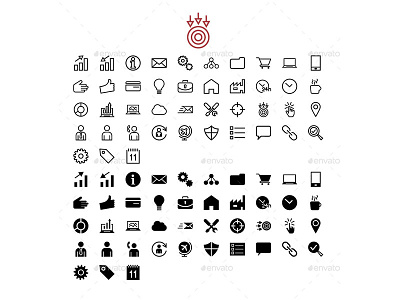1280 Line and Solid Icons android icons business icon set flat icons ios icon line icon bundle line icons set minimal line icons solid and line icons solid icons stroke icons thin line icons ui