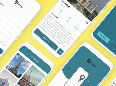 Travel app app branding design minimal typography ui uidesign user interface design userinterface