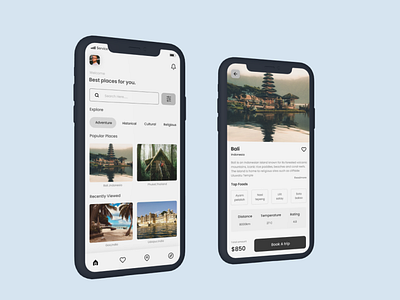 travel app dark design illustration minimal typography ui uidesign user interface design userinterface