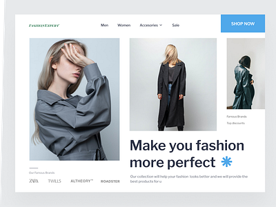 Shopping landing page