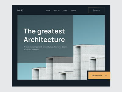 Architecture Landing page design