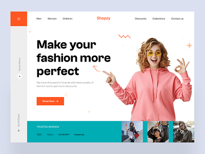 Ecommerce landing page 3d animation design graphic design motion graphics typography ui uidesign user interface design userinterface