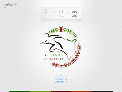 Virtual Runner Logo v1 affinity designer branding design graphic design logo