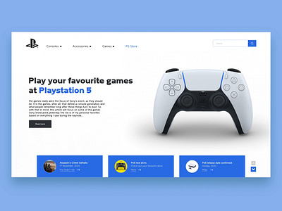 PlayStation Ui landing page