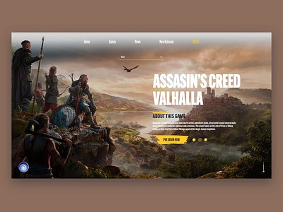 Game Ui landing page