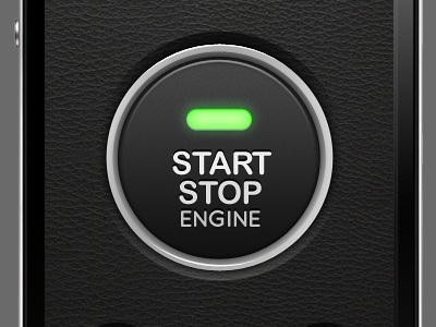 iPhone Car Starter Interface car illustration iphone ui