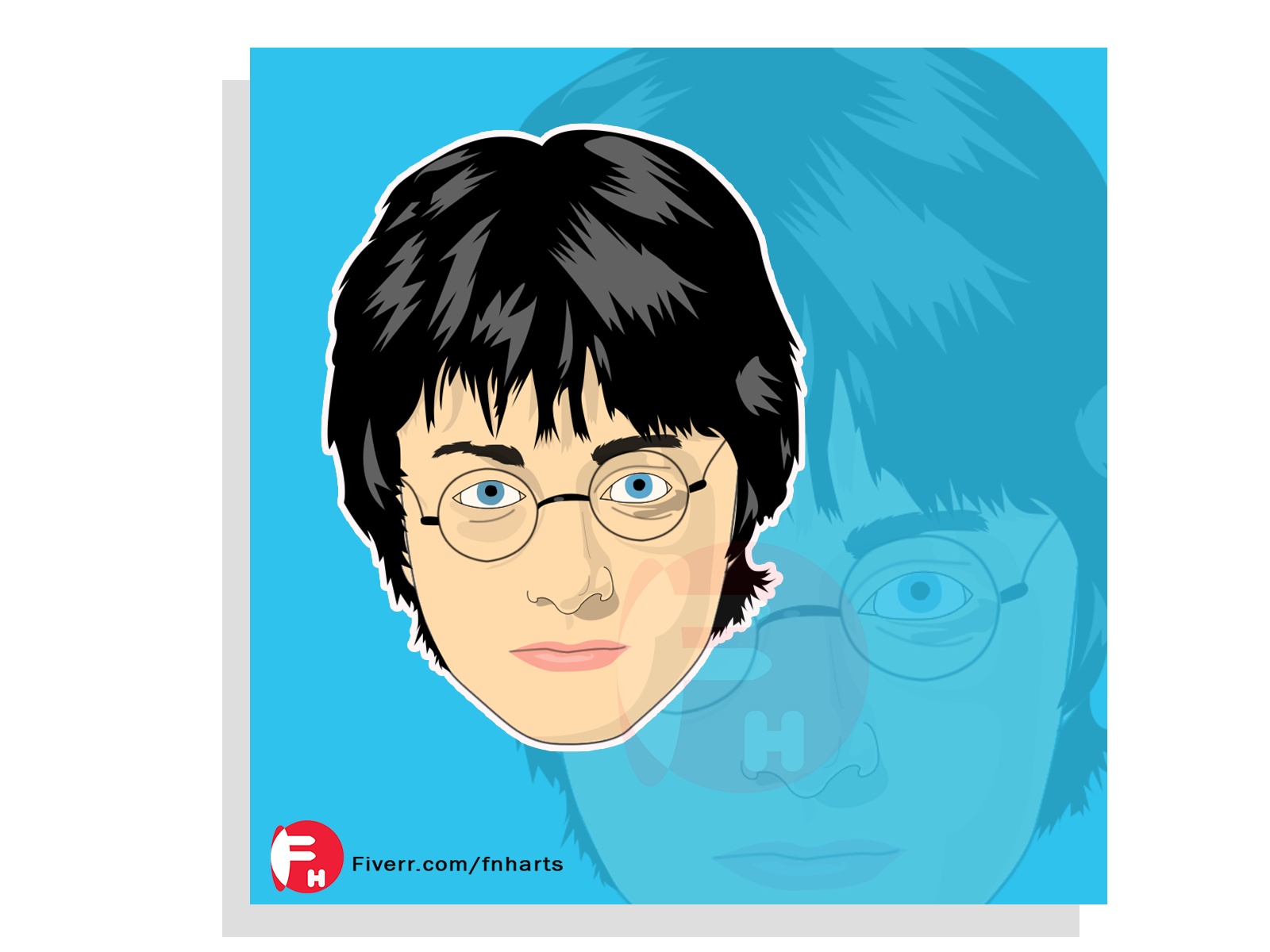 Dribbble - Harry Potter Cartoon Art.png by Fnharts