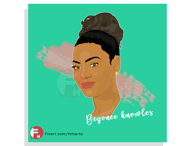 Beyonce Knowles Cartoon Art animation beyonce beyonceknowles caricature cartoonportrait cartoonportraitdesign hollywood illustration logo singer singers superstar vector