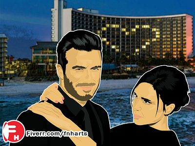 David Beckham Modern Family - Couple Cartoon Portrait animation caricature cartoon portrait cartoonportrait cartoonportraitdesign couple cartoon portrait david beckham 2020 david beckham coronavirus david beckham hair 2020 david beckham image david beckham modern family david beckham style 2020 david beckham ultra boost design illustration logo love goal nicola peltz vector victoria beckham primer