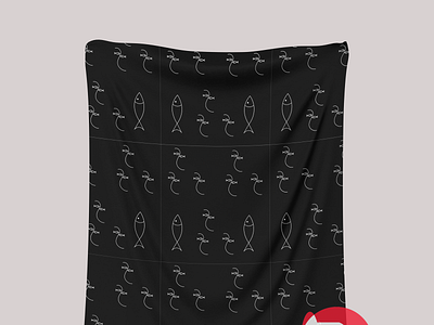 black fish pattern design cartoonportrait fashion fiverrseller pattern design tshirt vector