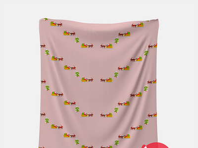 santa claus pink pattern design