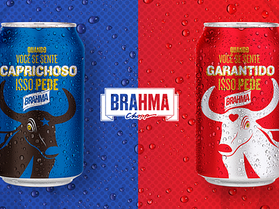 Lata Cerveja Brahma art beer beer art beer branding beer label branding brazil bull bulls colorful colors design illustration illustrator