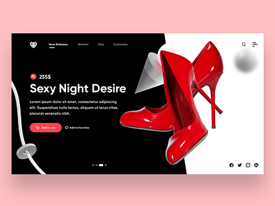 Sexy night Desire Landing Page
