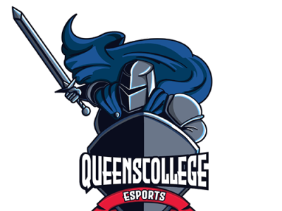 Queens College Esport Club Logo college esports flat graphic design illustration logo