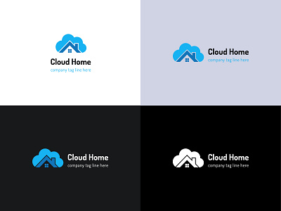 Cloud Home logo brand identity bussiness logo flat graphic design logo design minimal modren logo professional logo unique logo design vector