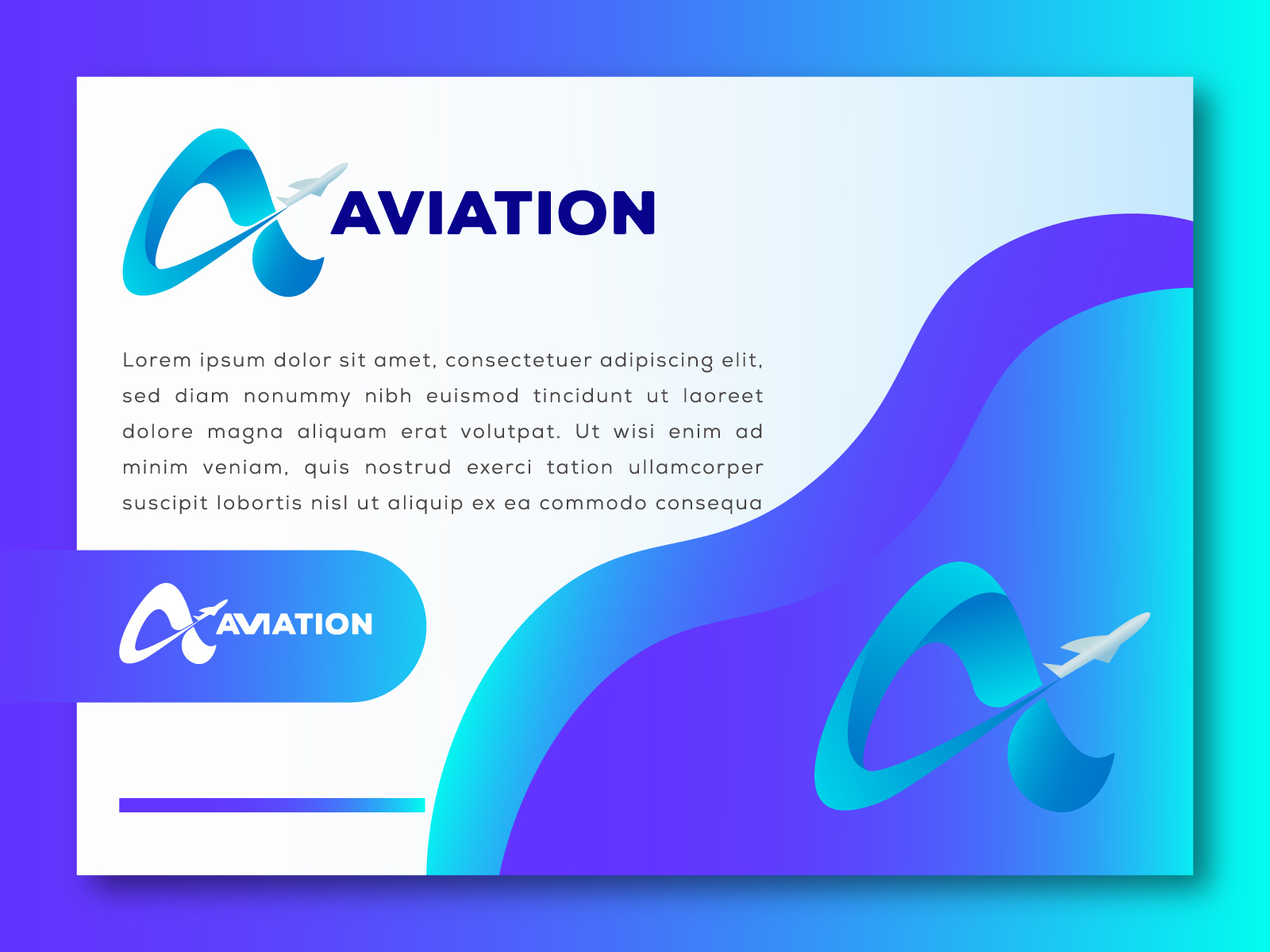 Aviation A Letter Logo Creative Air Design Illustration by Creative ...